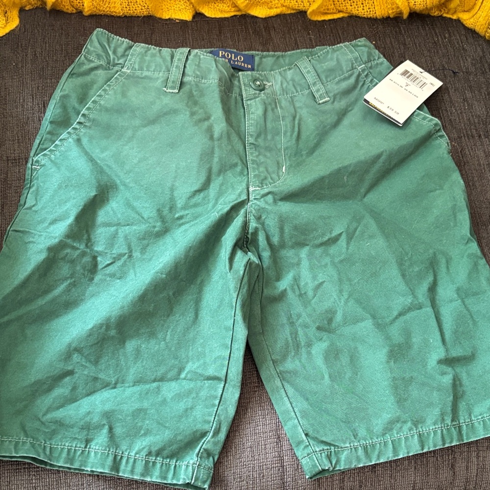 Polo by Ralph Lauren Green Boy’s Shorts - Size 7, NWT